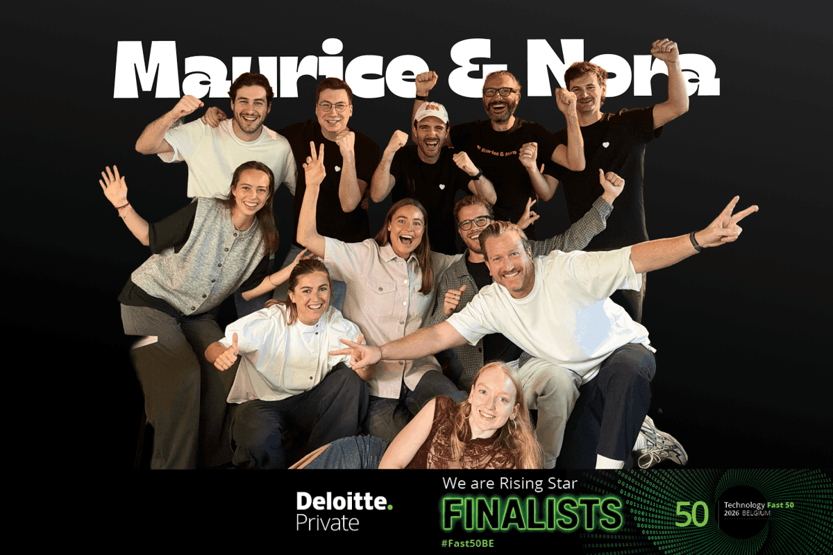 Maurice & Nora is finalist voor de Rising Star Award 2026 van Deloitte Technology Fast 50.